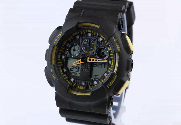 Newest Latest model watch ga100 ga 100 watch, classic wristwatch relogio reloj de pulsera, Led Men Women Watch