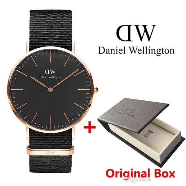 New fashion Daniel watches 40mm Men watches 36mm women watches Luxury Brand Quartz Watch Female Clock Relogio Montre Femme Wrist watch