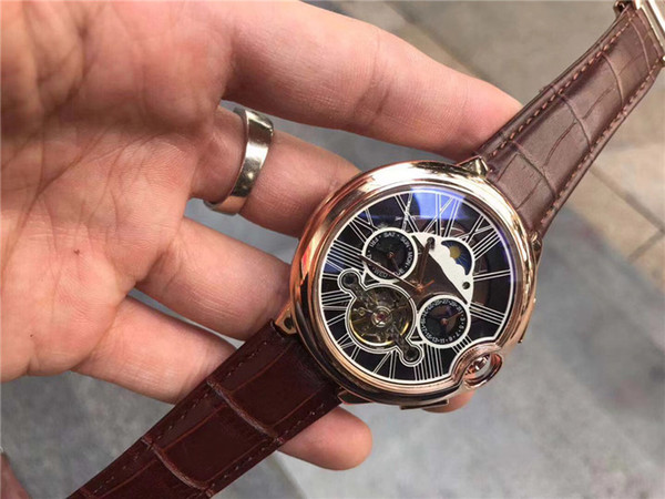 2019 AAA Top brand Mens Watches Automatic movement Luxury Men Mechanical watch Tourbillon day date designer Wristwatches orologio di lusso