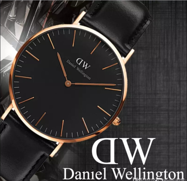 Hot sales fashion brand Wellington watches 40mm men's black dial casual watch quartz watch relogio masculino reloj hombre clock men's gifts