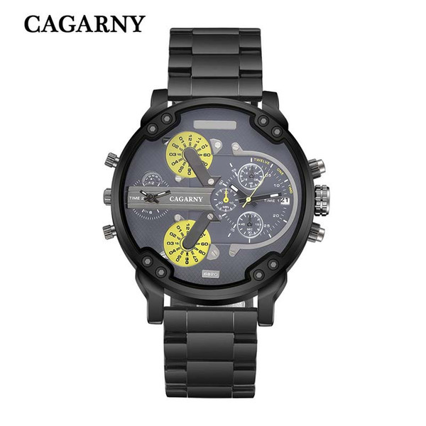 Men's Watch Stainless Steel Belt DZ 6820 Business Casual Sports Fashion Quartz Watch