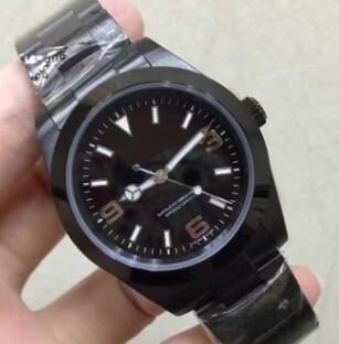 Rare men's automatic watches 36 mm Black Dial Stainless Steel Men diving watch 114270 Sports men wristWatches