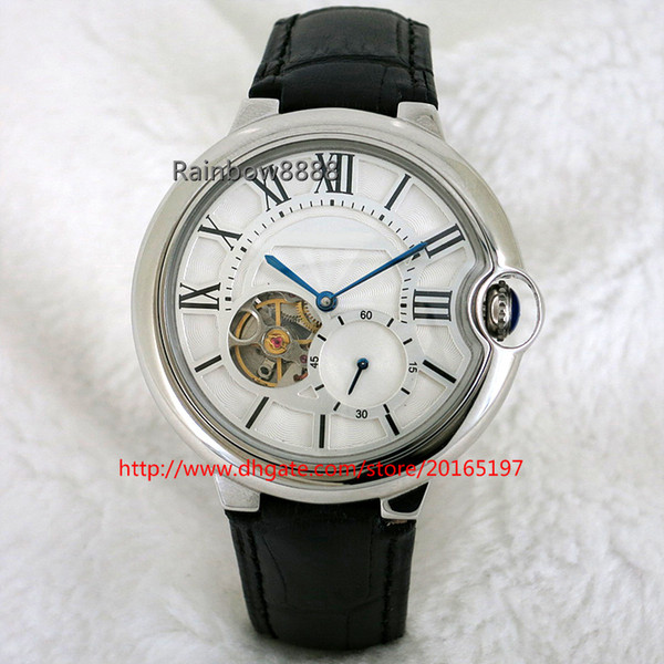 2016 new fashion balloon stars Tourbillon automatic mechanical watch for man steel silver case mens watch CT61