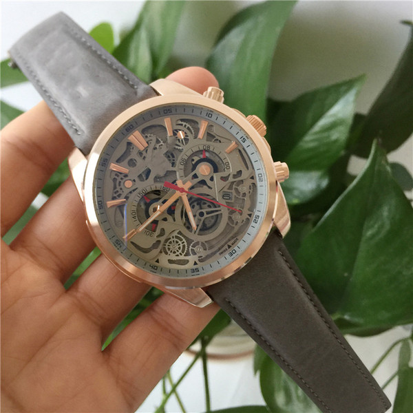 Men's Watches New Arrivals 2019Tag Brand Quartz Luxury Watchwa Casual watches Black Men's Leather strap Military Watches chronograph