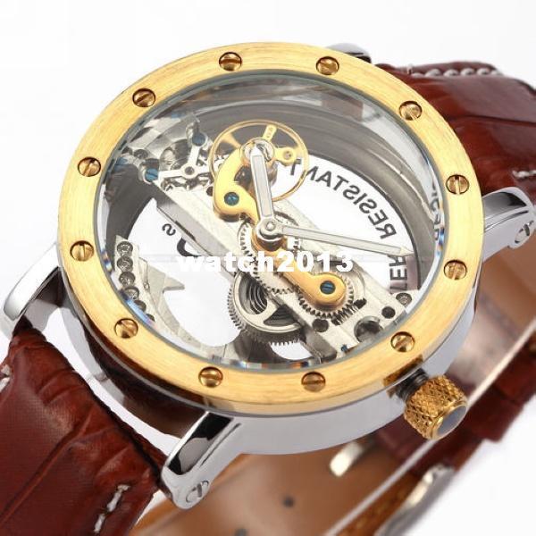 Mens Automatic mechanical Skeleton watches men original Watch