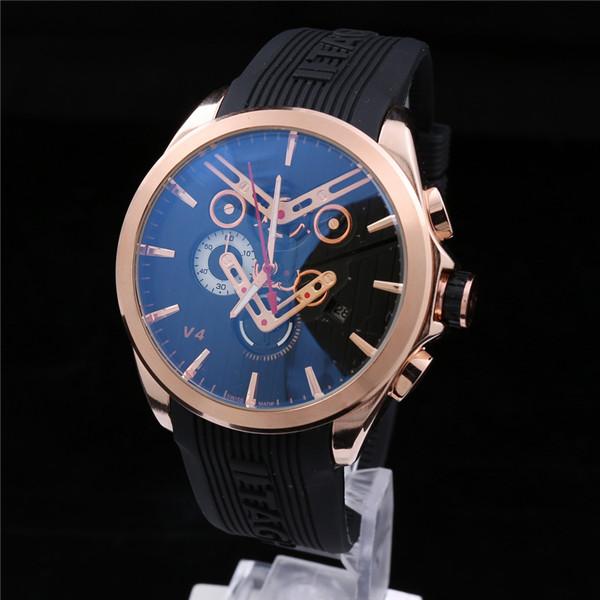 New fashion brand watch men's watch men's quartz watch silicone strap