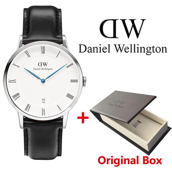 New fashion watches 40mm Men watches Daniel watches Rose gold Brand Famous Quartz Watch Clock Relogio Montre Femme Wristwatches