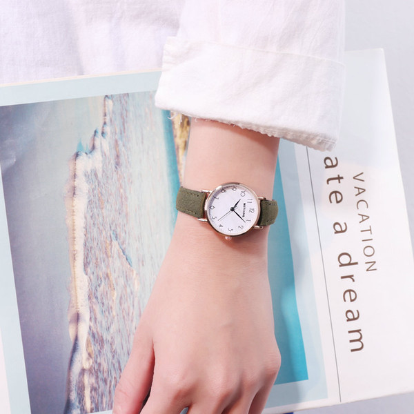 Ins Cold Wind Restore Ancient Ways Chic Small Fresh Marble Wrist Watch Girls Student Korean Concise Trend School Wind