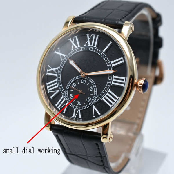 Geneve famous men AAA brand quartz leather belt samll three needle wrist watch best quality analog men dress watch wholesale men's gift saat