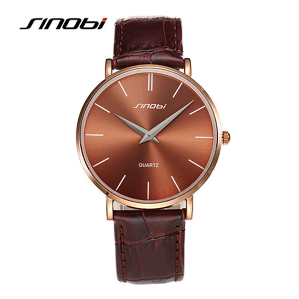 Sinobi mens watches ultra-thin fashion strap quartz watch vintage watch JAPAN MOVEMENTS Sport Busness Wrist Military Men Watch