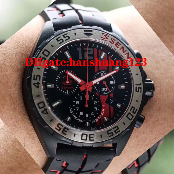 2019 new men's fashion wristwatch, quartz movement, six needle timing, rubber strap, good quality, wholesale in large quantities