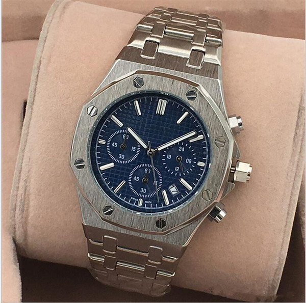 2019 Luxury Watch For Men Fashion Classic Style 40mm Stainless Steel Strap High Quality Automatic Movement Wristwatches Sapphire 15400ST