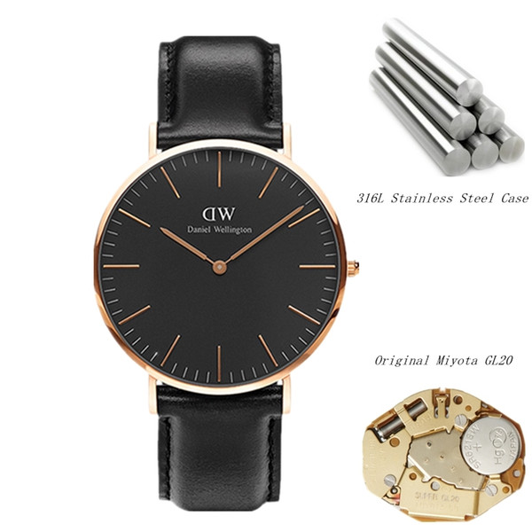 2020 New Fashion Mens Womens Watch Original Quality 40mm Men Watches 36MM Women Watches Famous Luxury Quartz Wristwatches Relogio Montre