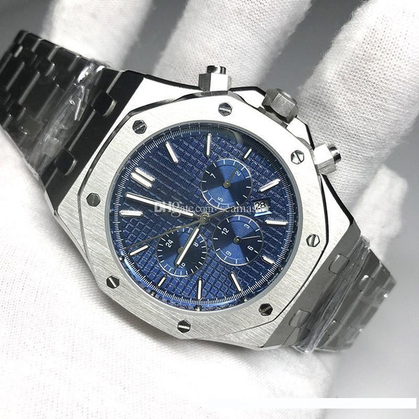 2020 New arrival Watch men automatic watches sweeping movement royal oak sapphire glass all 3 sub dials works style