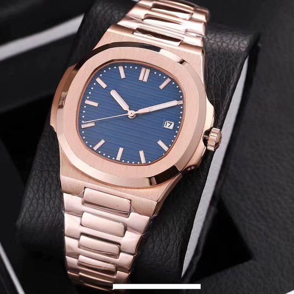 19 colors mens watch automatic movement Glide sooth second hand sapphire glass rose gold watches quality wristwatch