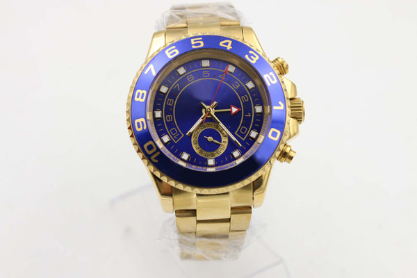 Hot sell new watches men 116680 blue dial watch automatic movement watches mens dress wristwatch