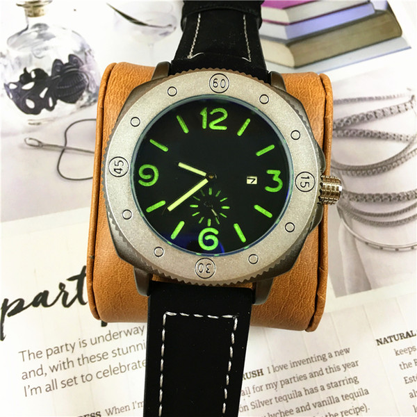 Special Design Men Quartz Military Watch Luxury Men Dress Watches Leather Wristwatches Fashion Casual Watches black/Brown band Free shipping