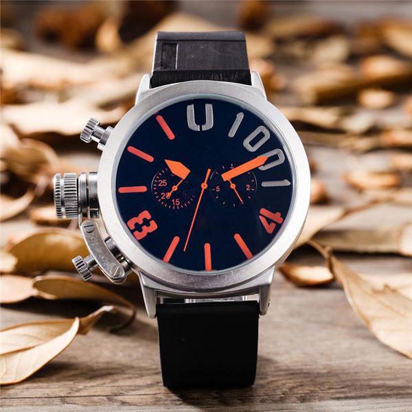 40mm luxury high quality sports style big men's watch 2019 luxury fashion designer green black dial unique silicone men's watch clock