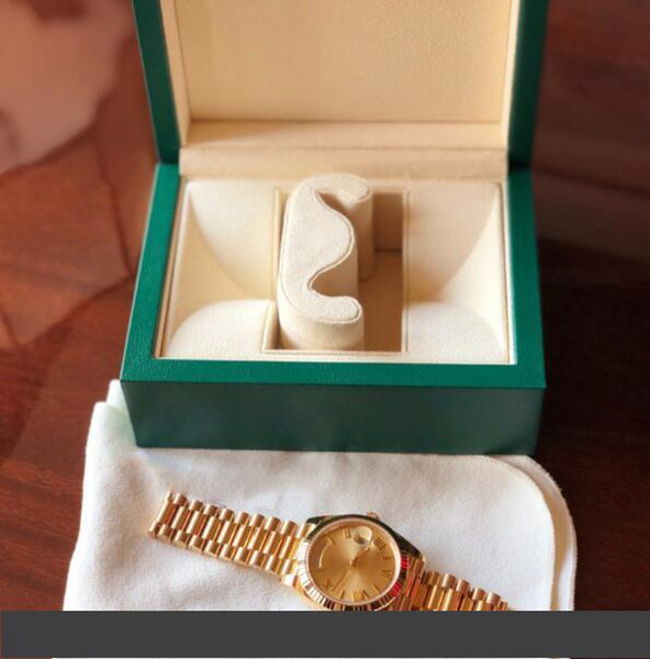 18K Gold President Date Sapphire Cystal Geneva Mens Watches Automatic Mechanical Movement Male Luxury Watch Monday to Sunday