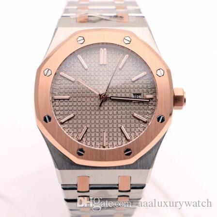 Outdoor Automatic Gorgeous Mens Watch Watches Gold Bezel Wristwatches Transparent Back 41MM Grey Dial With Two Tone Stainless Steel Bracelet