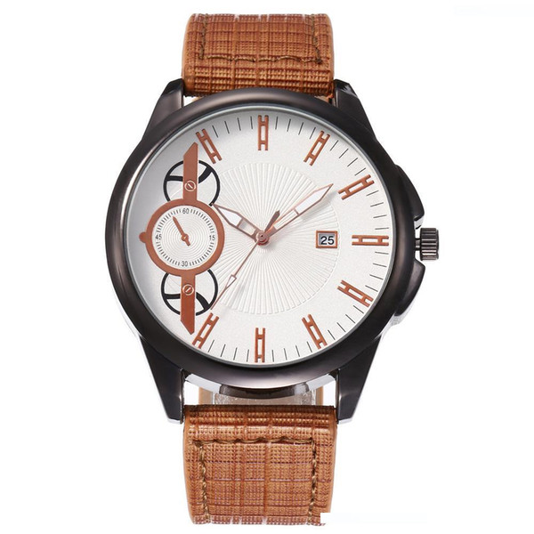 2020 New Men Fashion Watches Creative PU Leather Band Watches Quartz Casual WristWatches Watch Ladies Dress Wrist Watch Clock Accessories