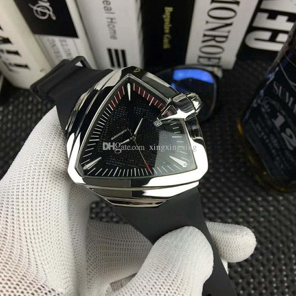 New men's watch unique triangular case rubber strap Watch