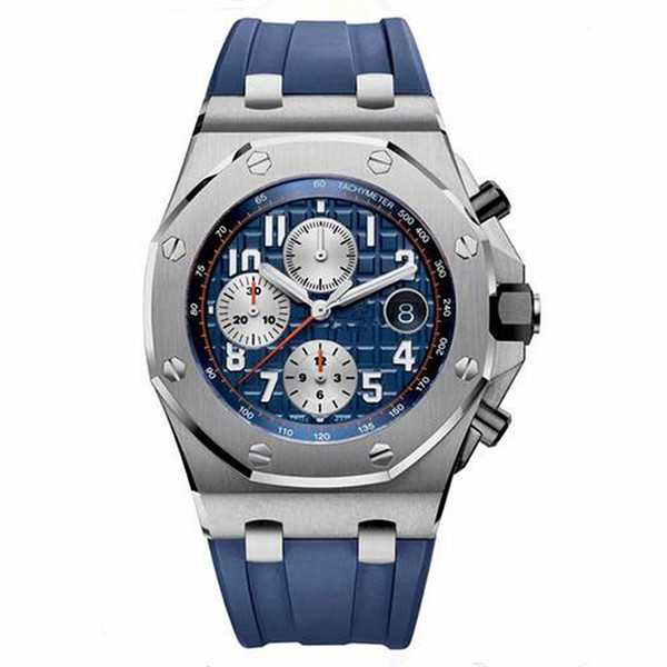 Luxury Brand Royal Oak Offshore Series Men Watches Montre Homme All Subdials Work Swiss Quartz Watch Men Reloj Hombre Chronograph Male Clock