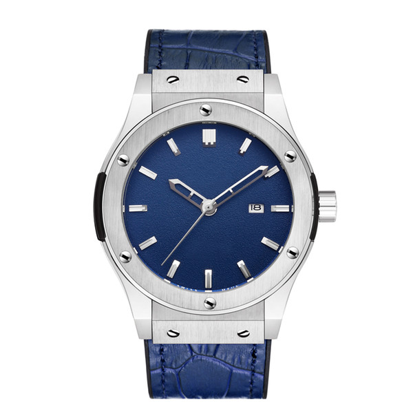 Fashion Men's Automatic Watch Hi Quality Steel Business Modern Watchse Leather and Rubber Luxury hollow-out wristwatch 4 colors free shippin