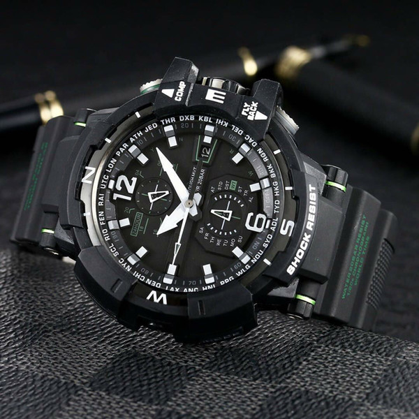 luxury Watch GW-A1100 52mm shock watch original Digital Movement men YG factory sports Wristwatches Waterproof