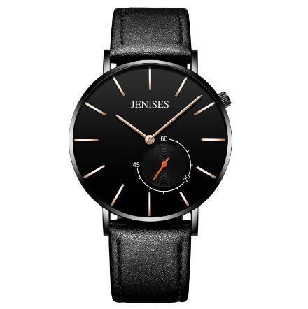 new men's ultra-thin quartz watch Fashion novel men's quartz watch Factory direct 2018 Nordic minimalist watch
