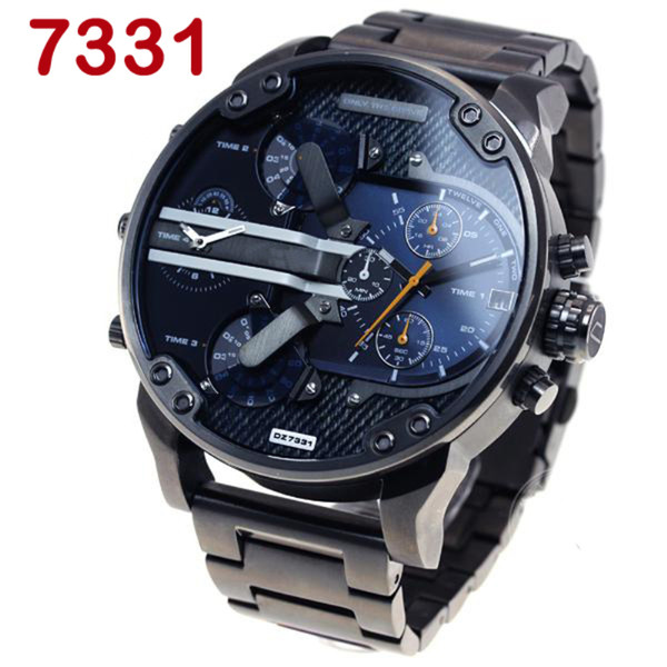 Fashion Top Luxury Brand Large Size Watches Men Casual Date Quartz Watch Sports Wristwatch Military Luxury Leather Strap Big Male Clock