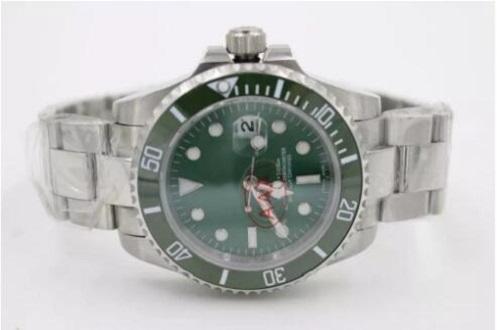 New Luxury Men watch Automatic Movement Men's Stainless Steel Green Dial Sapphire Ceramic Bezel Original Clasp wristwatch dive Men watches