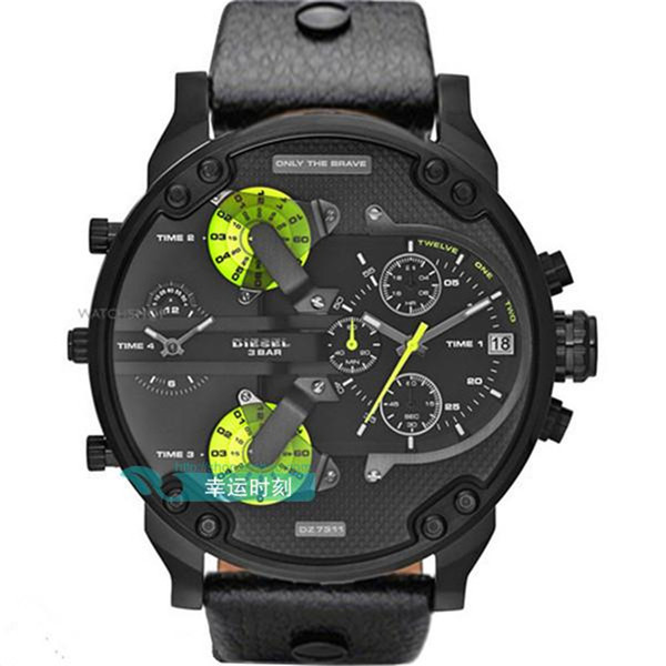 The New DZ Mens Watches Top Brand Luxury Sport Quartz-Watch Leather Strap Analog Date Clock Men Waterproof Wristwatch Orologio da uomo