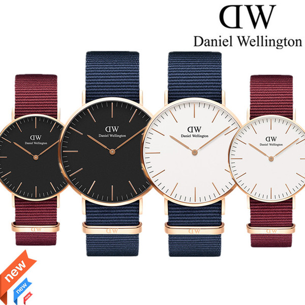 New Fashion casual mens Daniel watches 40men Watches Luxury Famous Quartz Watch red Female Relogio Montres hommes Relojes hombres