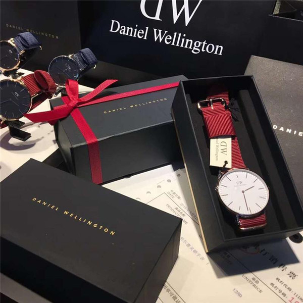 New Fashion Mens Daniel Wellington watches Nylon Strap 40mm Men watches 36 Women Watches DW Quartz Watch Relogio Montre Femme