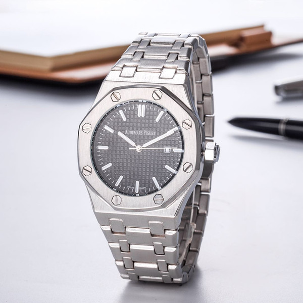 AAA+2019 upgraded new royal oak watch!Men's high-quality luxury stainless steel auto date royal luxury watch free delivery orologio