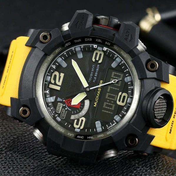 men watch luxury GWG1000 Watch 60mm original Digital Movement men YG factory sports Wristwatches Waterproof with steel box