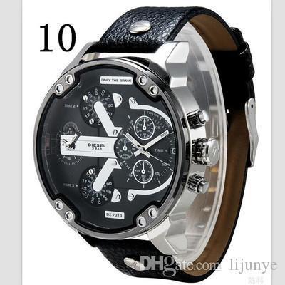 Explosion Fashion Leisure Dz Gold Quartz Watch Men Teri Men's Big Steel Watch In Europe And The United States Sell Like Hot Cakes