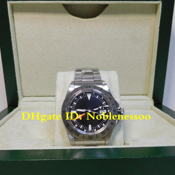 Luxury Mens Vintage Explorer II 2 Steve McQueen 1655 Steel 40mm 1979 Edition R-GMT Ref.1972 Asia 2813 Movement Automatic Watches