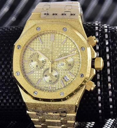 Luxury Watches Men Luxury Brand Quartz VK Chronograph Movement Watches Stainless Steel Male Fashion Business 42mmWaterproof 30M Wristwatch