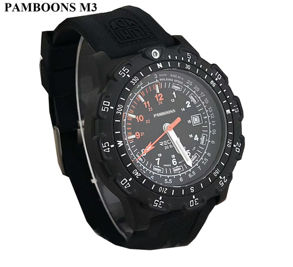 MEN WATCH Men Top Luxury Brand Sports Wristwatch Calendar Display Silver Pilot Quartz Watch Business Creative Watch Relogio Masculino
