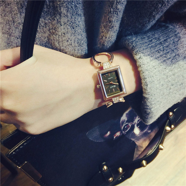 Fashion Female Bracelet Rectangular Fashion Temperament Watch Montre Femme Ladies watch Couple Unisex Clock Women