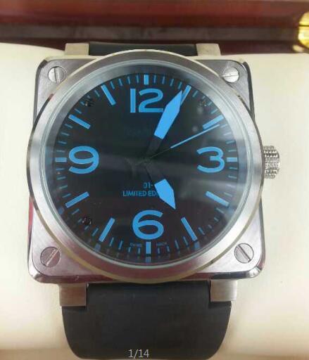 Hot Sale Men Automatic Movement Luxury Mechanical Black Rubber Wristwatches Swiss Brand Square Stainless Men WristWatches