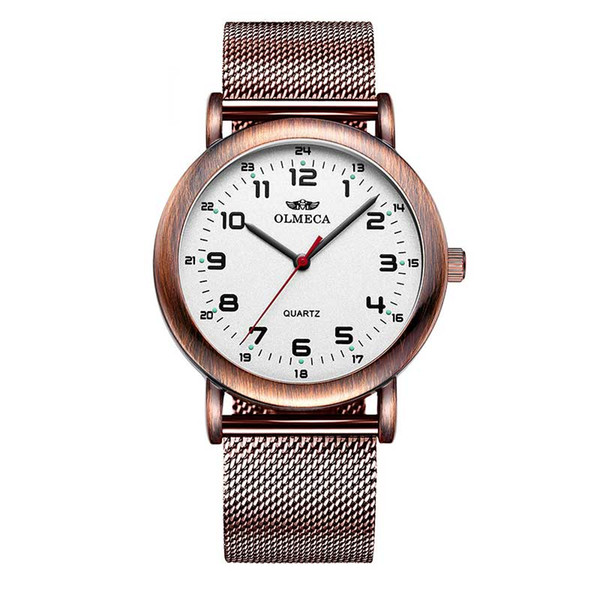 709M new Luxury men Watch Classic Famous Brands retro style Copper Fashion Design Bracelet Watches WristWatches