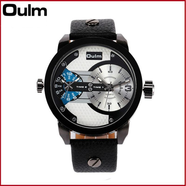New Gold OULM Big Clock Relojes Lujo Marcas Mens Montres de Marque de Luxe Sports Ouro Dourado Vintage dz Watch Military Golden