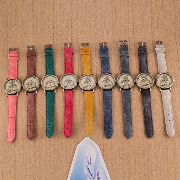 Vintage Fashion Unisex Watches 2019 Brand New High Quality PU Leather Strap Wristwatches Wholesale Casual Quartz Watches Free DHL LW064