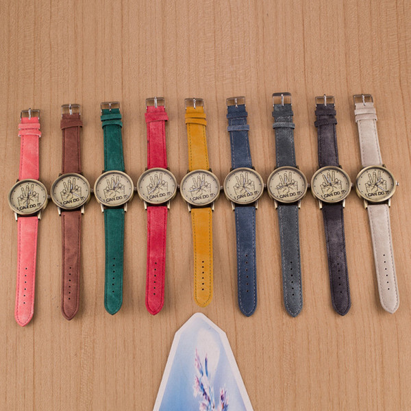 Vintage Fashion Unisex Watches 2019 Brand New High Quality PU Leather Strap Wristwatches Wholesale Casual Quartz Watches Free DHL LW064