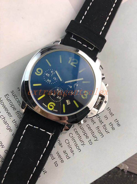 High-quality top luxury men's watch with the second quartz super bright blue super bright luminous