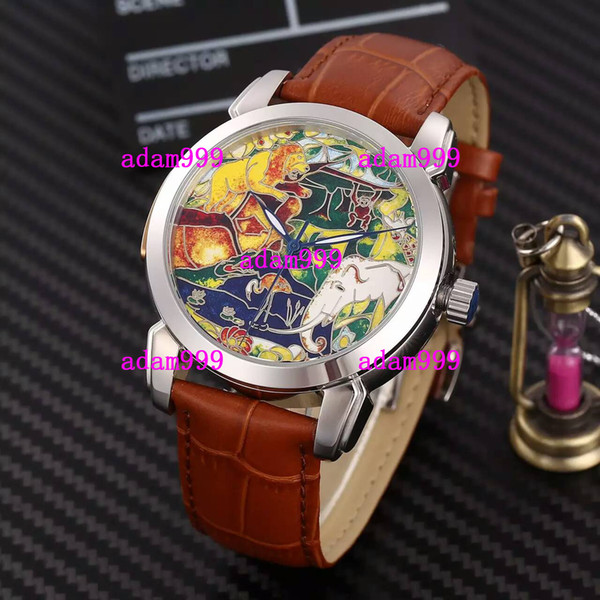 Christmas Gift Modern Automatic Luxury Branded Mens Mechanical Wristwatch Stainless Genuine Leather For Men Antique Watches Water Resistant