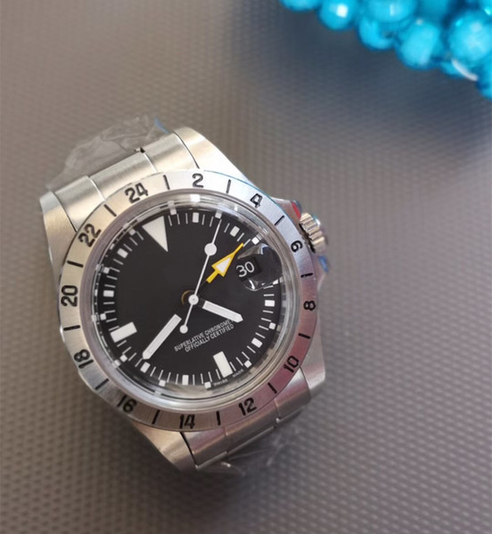 luxury old school GMTII series men's watch machinery sapphire stainless steel 40MM watch safety original buckle automatic brand